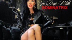 Go DEEP with DominGo DEEP with Your Leather Dominatrix: Prostate Milking Sissy Punishment POVatrix