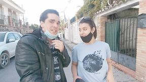 BLOWJOB AND CUM IN MOUTH OUTDOORS IN THE STREET