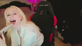 Office Slut Sucks and Fucks