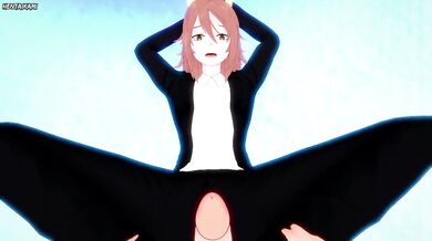 Angel Devil from Chainsaw Man Gives An Amazing Footjob!