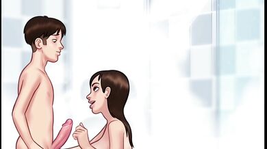 Sommertime saga My Stepsis with Hot moments in Gameplay