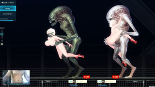 2B NEAR AUTOMATA FUCKED BY MUSCULAR ALIENS - ALIEN QUEST EVE