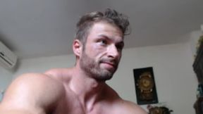 Huge Muscled Bodyboilder Jerking Off No Cum