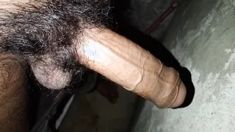 Desi Twink Jerks Big Uncut Cock to Completion Outdoors