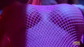 Two blonde lesbo lovers fuck big-dicked guy in sensual FFM threesome