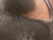 Chubby Bear Showers After Long Workout