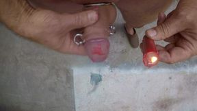 Wax your cock until cum