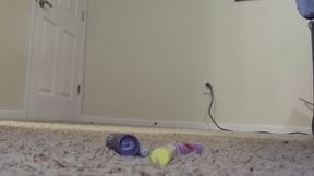 Messy Ferret Pixie stashes loot with kitty and booty