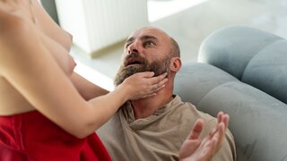 Una Fairy vs daddy: he wants to drill a dancing fucking slut