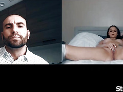 You really want me to get naked and touch my pussy stepdad?