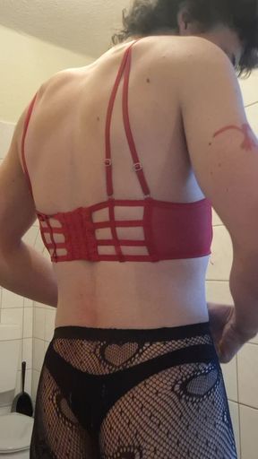 Anal steching and cum eating
