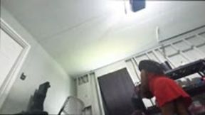Tiny Human Spying on Giantess in Garage POV 4k