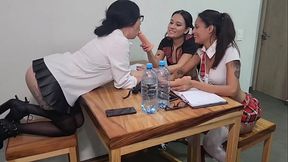 Treesome students and teacher Full v&iacute_deo