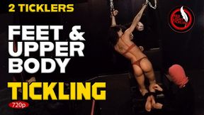 Ticklish Luna Tied Up and Tickled on the Tickle Chair by 2 Ticklers | Fetish Tickling | 720p