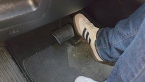 Driving in adidas sambas
