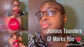 Jealous Tsundere GF Marks You - Royal Ro lipstick kisses GFE