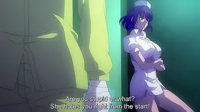 Semen Extraction Ward 2 - Busty hentai nurse makes patient jizz with her feet