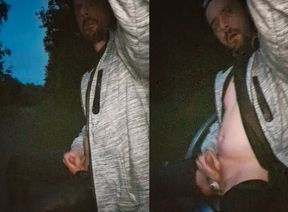 Public jerk off in the park at sunrise - who saw me?!