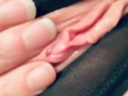 Cute redhead pussy in crotchless panties