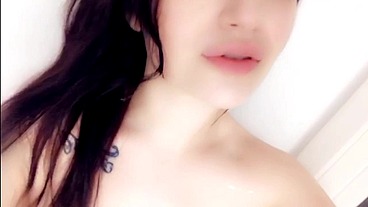 Angelina Throats And Drains Two Massive Black Cocks