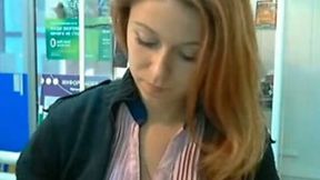 Passionate and gorgeous female coworker of mine pokes her pussy with a banana