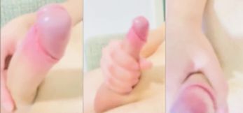 Twink gushing solo cumshot tears up rough hentai masturbation