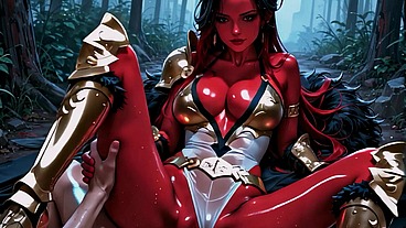 She Is the Queen of Fire, Luring Mortals Into Her Sinful Embrace - AI Generated