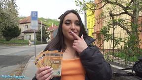Flaming latina doesn't mind fucking with a public agent for money