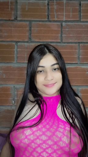 I masturbate my stepsister's tight pussy and play with perfect natural tits