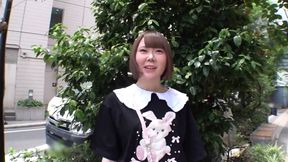 Shy Harajuku girl unleashes wild side—her pale skin glistens with desire
