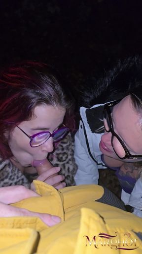 Exhib Annecy with Magdalena Medusa: We Suck My Guy, Together, and We Take His Juice Everywhere