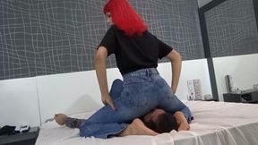 JEANS FACE SITTING DOMME AZUKAT AND DANIEL SANTIAGO