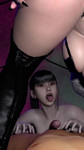 POV - Stellar Blade's Eve & Nier Automata's 2b - JAV Mocapped Sex Scene - Experimental Scene V3