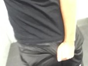 Jerking Off at the Airport Toilet