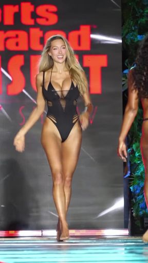 Sports Illustrated Swimsuit Model on Runway