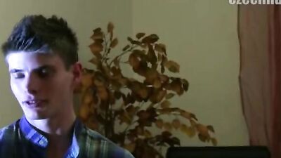 Czech Hunter 128: A wild bareback threesome with a straight guy, a twink, and a cash-hungry whore