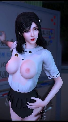 3D Curves Glow: Booty Girl Unchained - 3D Animation Hentai