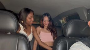 Interracial Lesbians Have Fun After College Party