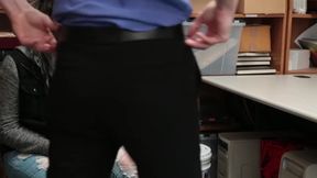 Busty Girl By Security Officer