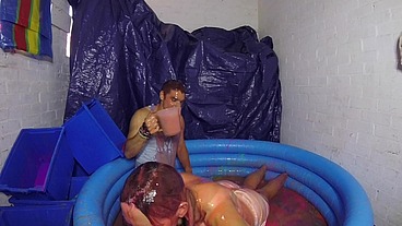 Gunged for the First Time (WAM, Wet and Messy)