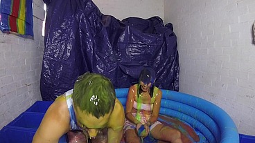 Gunged for the First Time (WAM, Wet and Messy)