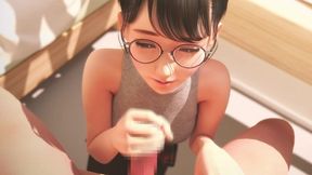 Spectacled Senseis Reward Diary 03 Eye-Locked Handjob