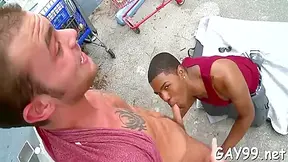 Muscular Black Homo Knocked Off