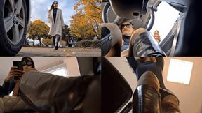 You'll be stuck under my boot sole for an office day, tiny! (small version)