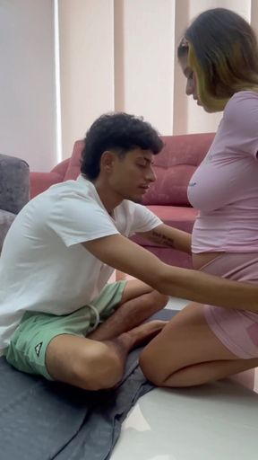 Unforgettable moment from &quot;My fucking stepsister INDIA helps me with my yoga classes and makes it very rich, you enjoy it&quot;