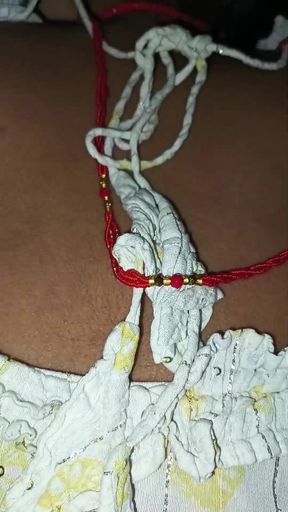 Thick hair in my thick pussy at night I fucked my pussy in doggy style by sliding my panty tights and I killed my pussy.