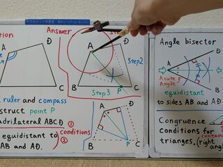 Tokyo 2024-first [1]Q9 Draw an Angle Bisector.[JapanMath]