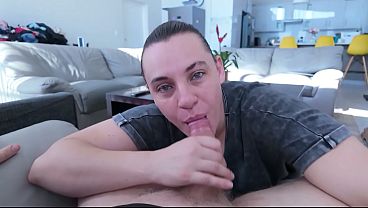 Stepmom uses her pretty face to seduce quiet stepson.