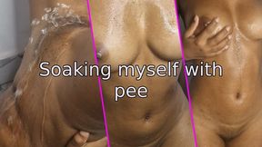 Peeing over myself