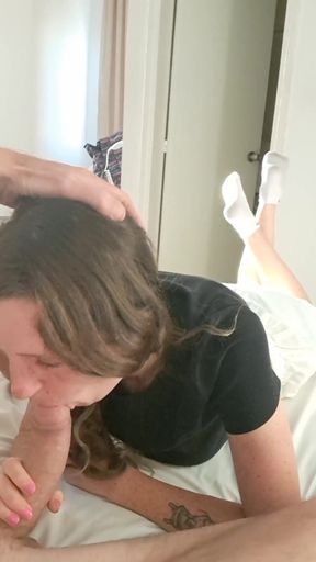 I Suck Him From Soft to 9 Inches, His Cock Is so Big!